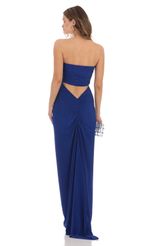 Picture Corset Strapless Maxi Dress in Blue. Source: https://media-img.lucyinthesky.com/data/Nov23/150xAUTO/f8dadb8a-8dcd-4ef5-8124-ae7d8b9e87df.jpg