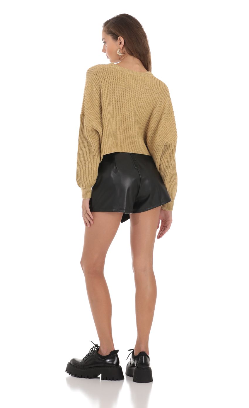 Picture Leather Buckle Shorts in Black. Source: https://media-img.lucyinthesky.com/data/Nov23/850xAUTO/220b06ef-e23a-42b0-bb2b-e4dffcd0ec92.jpg