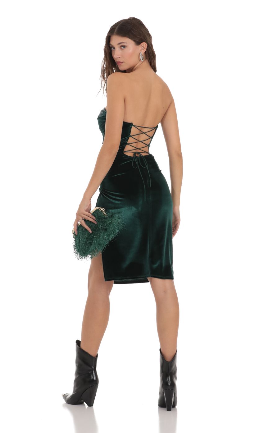 Picture Sequin Velvet Dress in Green. Source: https://media-img.lucyinthesky.com/data/Nov23/850xAUTO/415bfb6d-bb5f-4fa4-8c3f-6261a7fb78e8.jpg