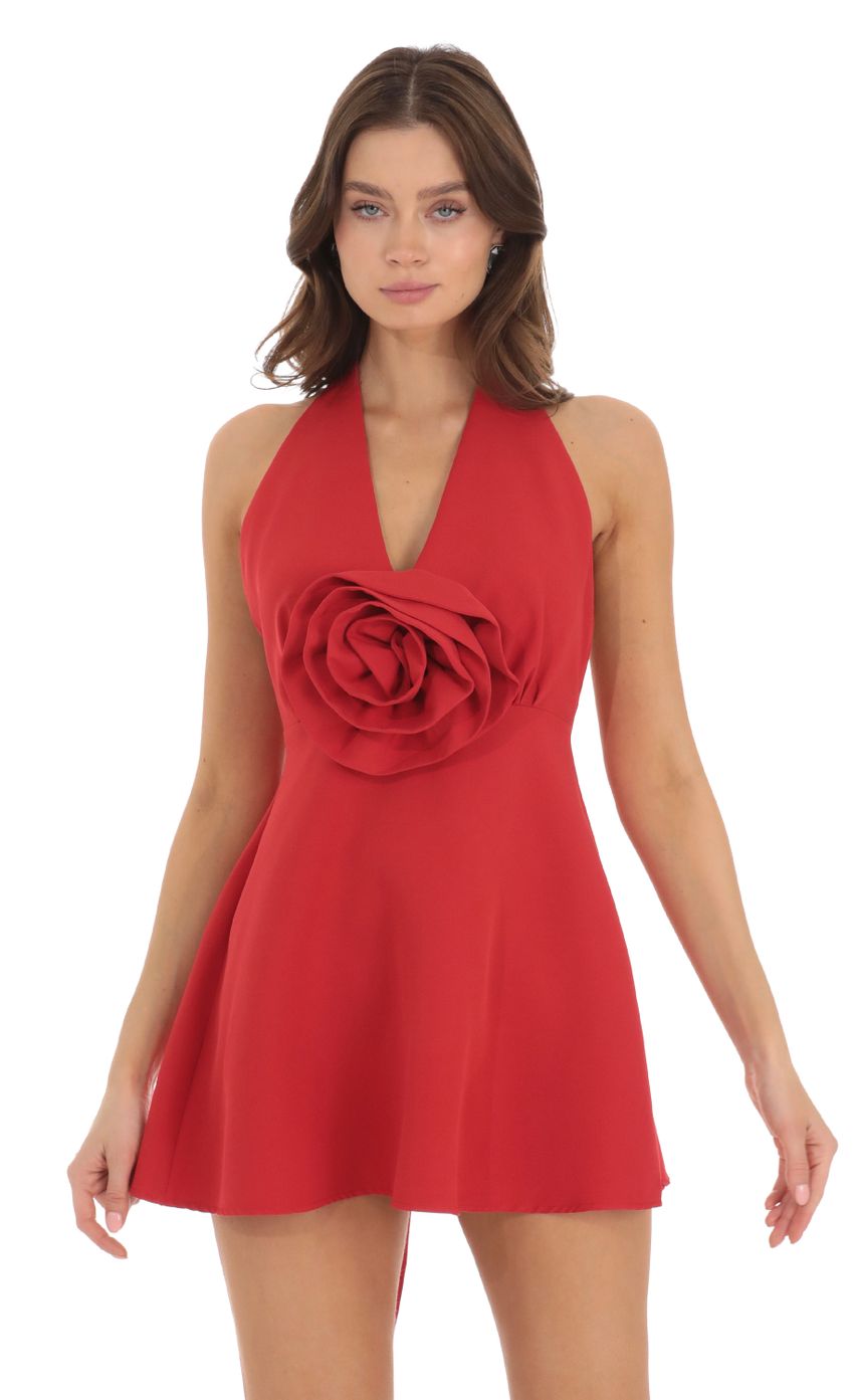 Picture Flower V-Neck Dress in Red. Source: https://media-img.lucyinthesky.com/data/Nov23/850xAUTO/58b87b9f-9e89-424e-8c9b-b21fdb4d41c0.jpg