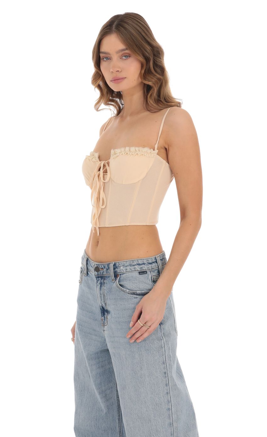 Picture Corset Bralette Top in Nude. Source: https://media-img.lucyinthesky.com/data/Nov23/850xAUTO/5a4ee3fc-8c2f-4d8e-8b1c-25e35190d884.jpg
