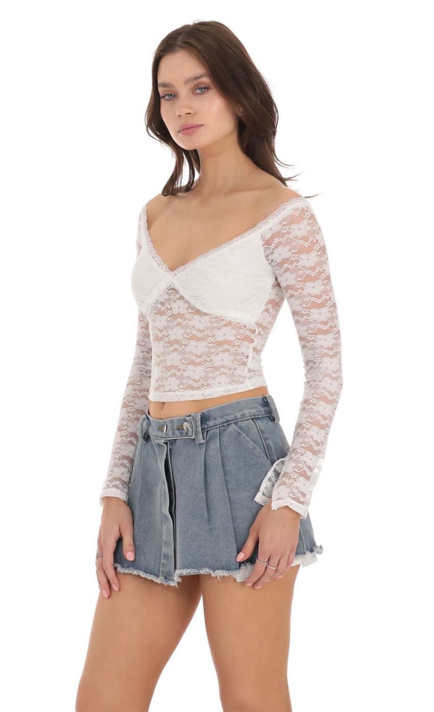 Picture Off Shoulder Lace Top in White. Source: https://media-img.lucyinthesky.com/data/Nov23/850xAUTO/baf7e711-7278-4361-a981-f646e36042af.jpg