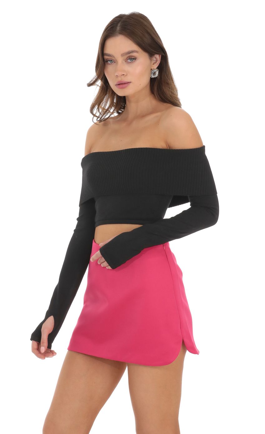Picture Off Shoulder Knit Top in Black. Source: https://media-img.lucyinthesky.com/data/Nov23/850xAUTO/bc409bb6-192e-4329-8a9f-4b17f2250e3c.jpg