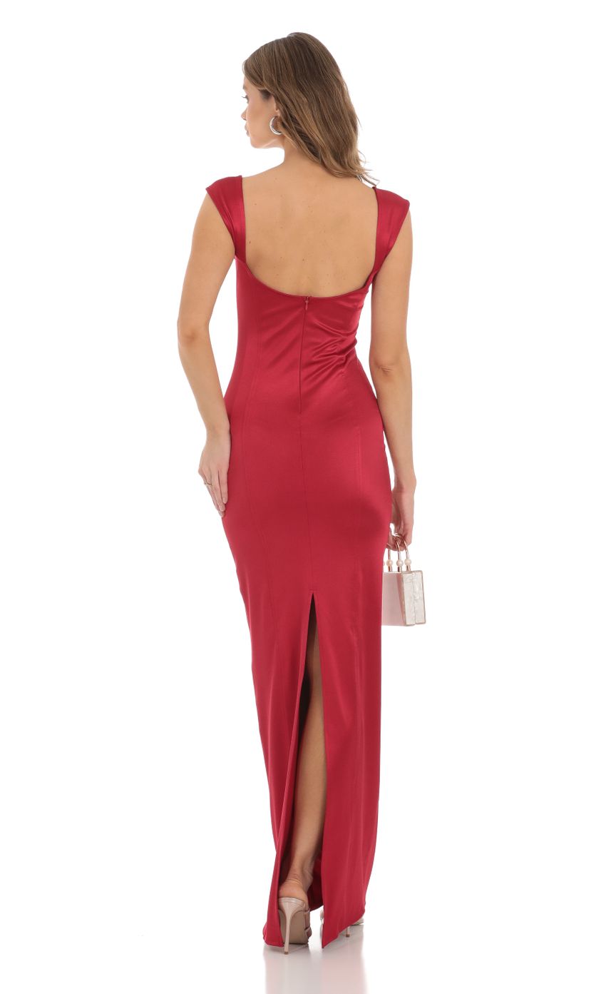 Picture Satin Bodycon Maxi Dress in Red. Source: https://media-img.lucyinthesky.com/data/Nov23/850xAUTO/df98027f-5b91-4948-aceb-b4d3cf6e521a.jpg
