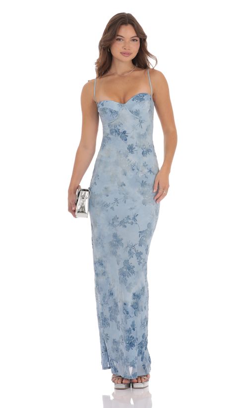 Metallic Open Back Maxi Dress in Cheetah Print | LUCY IN THE SKY