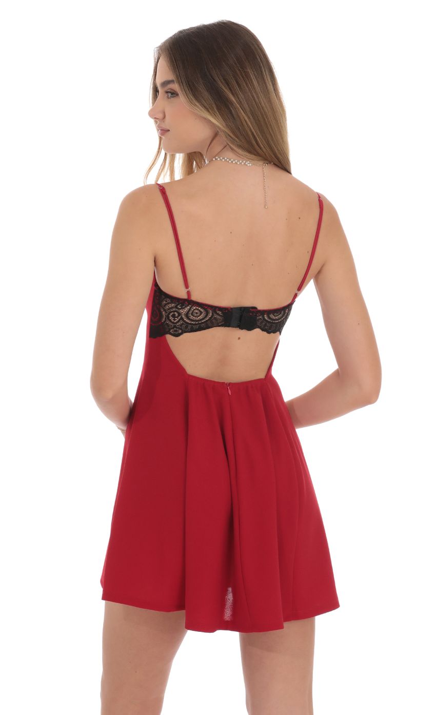 Picture Back Lace A-Line Dress in Red. Source: https://media-img.lucyinthesky.com/data/Nov24/850xAUTO/1c9db483-1f50-42c0-804b-9b5c8f75b686.jpg