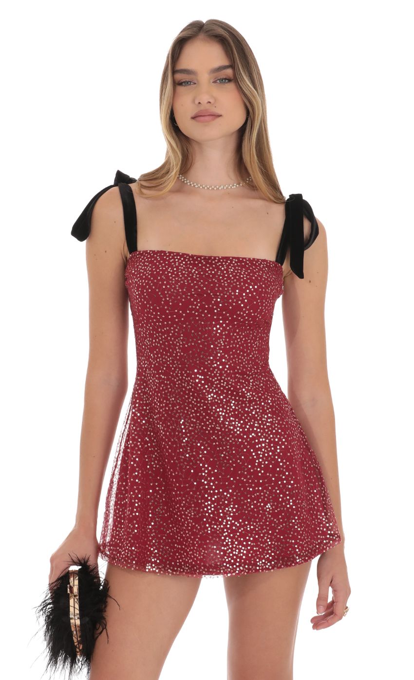 Picture Sequin Velvet Strap Dress in Burgundy. Source: https://media-img.lucyinthesky.com/data/Nov24/850xAUTO/410848fe-5eb8-4292-9663-935ad147e5cc.jpg