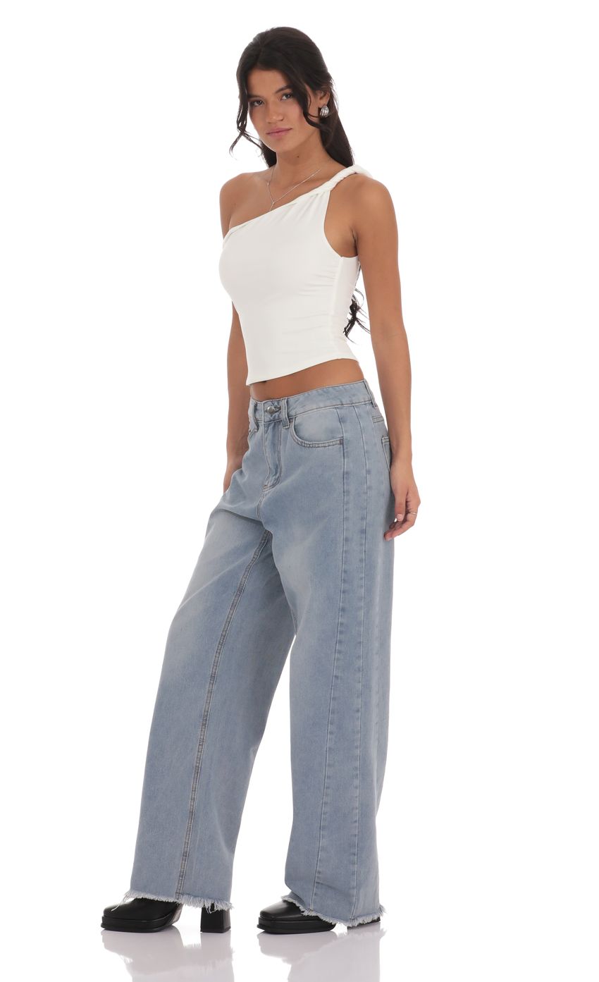Picture Faded Cutoff Jeans in Denim. Source: https://media-img.lucyinthesky.com/data/Nov24/850xAUTO/bc6e56c0-7960-4ee5-972e-747ff97f754e.jpg