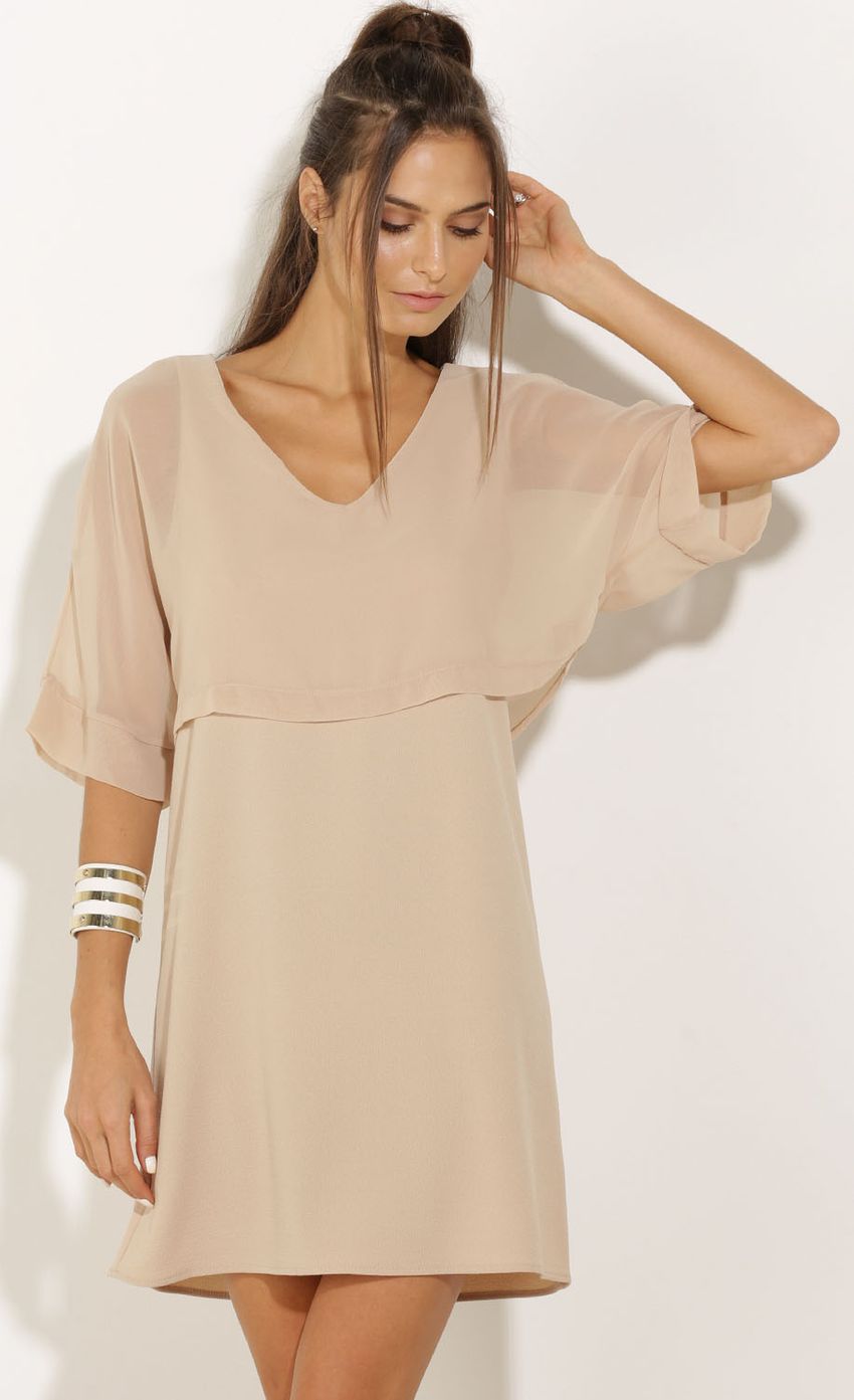 Picture Chiffon Overlay Day Dress In Nude. Source: https://media-img.lucyinthesky.com/data/Oct15_1/850xAUTO/0Y5A0971.JPG