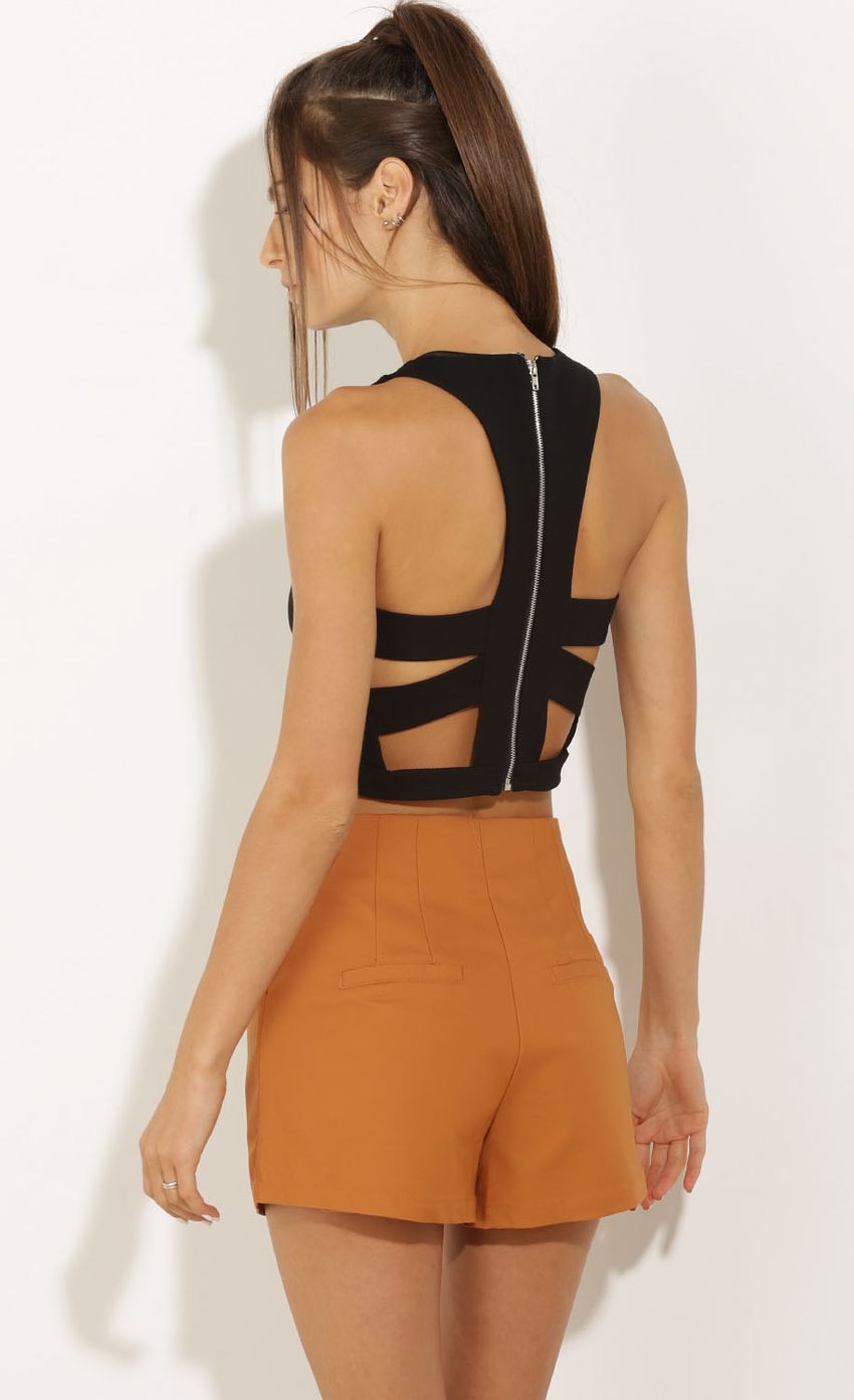 Picture Bandage Cut-Out Crop Top In Black. Source: https://media-img.lucyinthesky.com/data/Oct15_1/850xAUTO/0Y5A1876.JPG