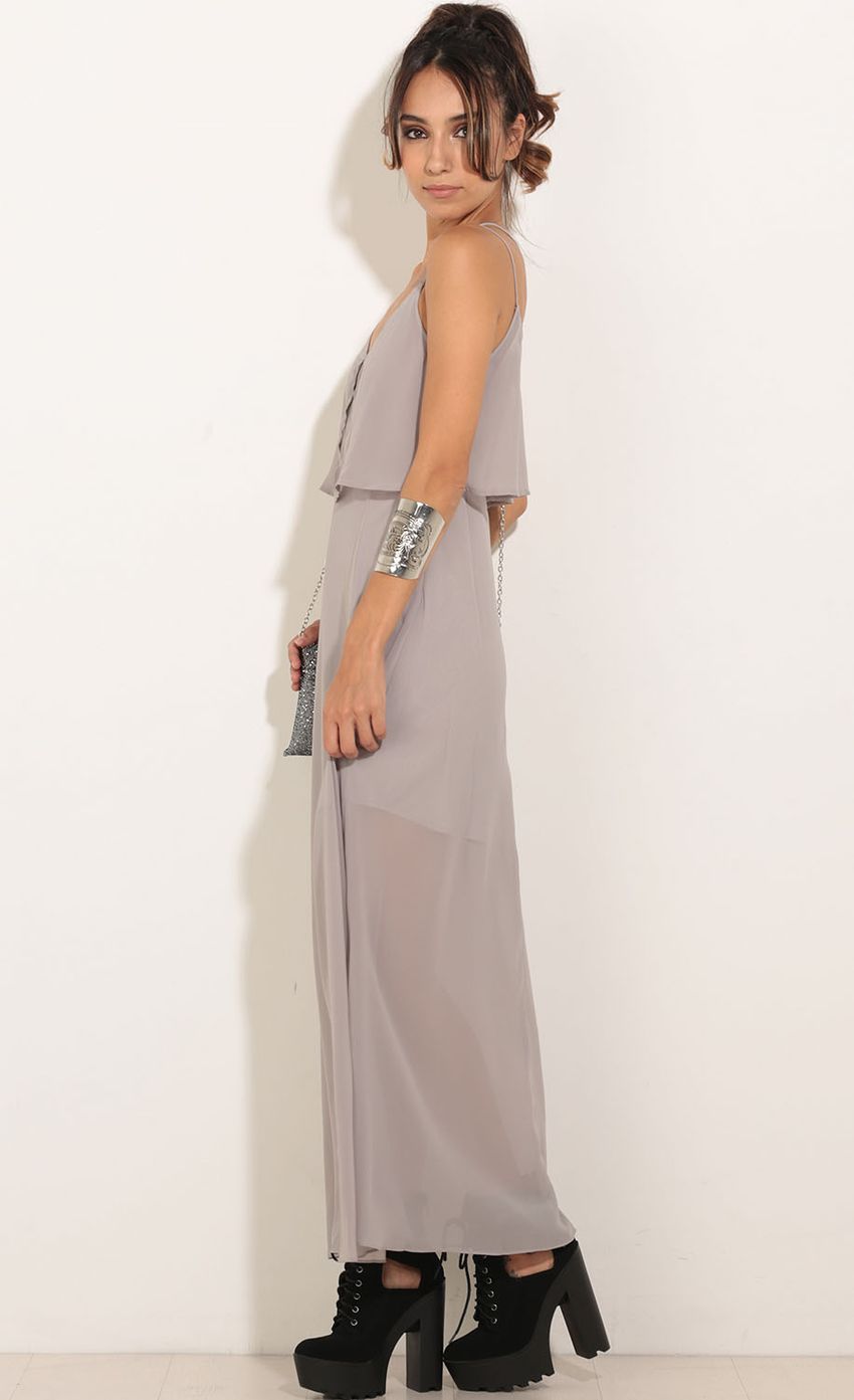 Picture Chiffon Maxi Dress In Light Grey. Source: https://media-img.lucyinthesky.com/data/Oct15_2/850xAUTO/0Y5A2116.JPG
