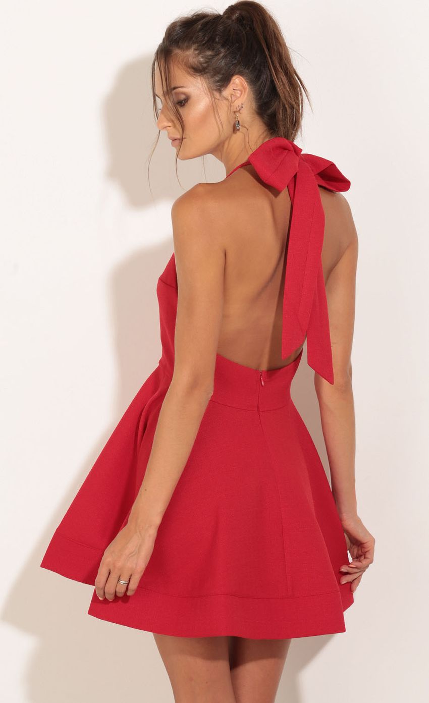 Picture Tie-Back Halter Dress In Red. Source: https://media-img.lucyinthesky.com/data/Oct15_2/850xAUTO/0Y5A5077.JPG