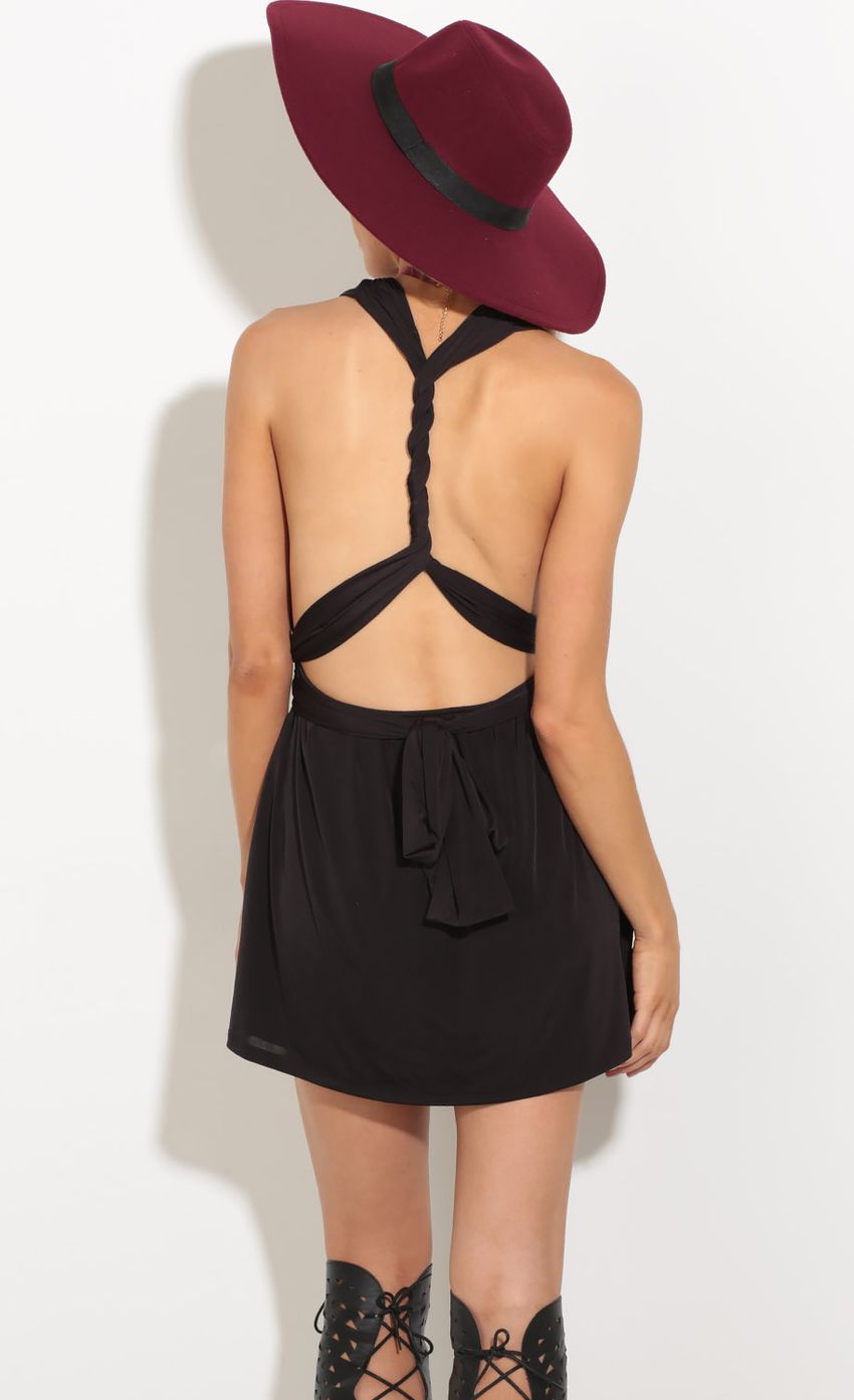 Picture Tie-Up Plunge Romper In Black. Source: https://media-img.lucyinthesky.com/data/Oct16_2/850xAUTO/0Y5A5485.JPG