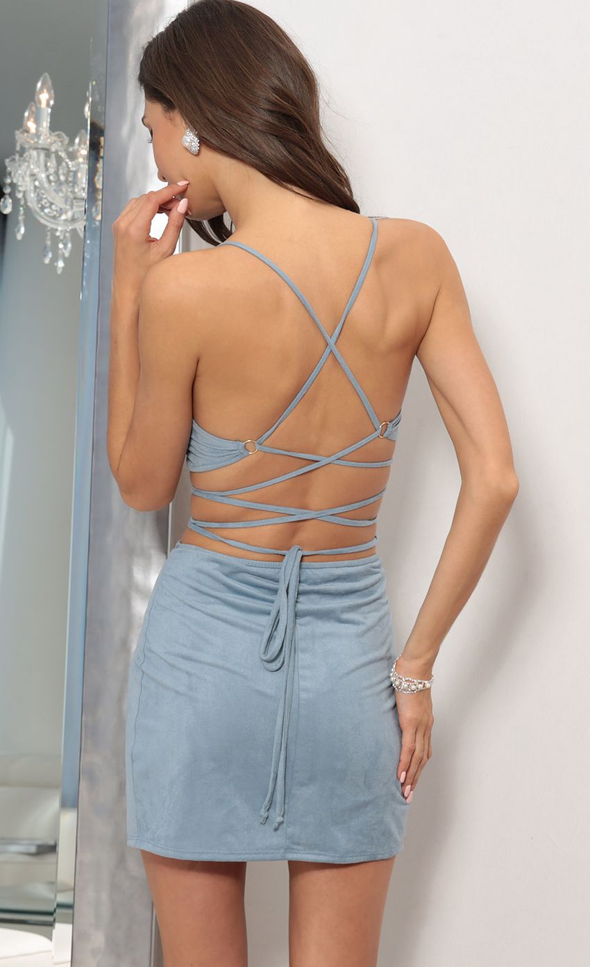 Picture Belle Suede Two Piece Set in Baby Blue. Source: https://media-img.lucyinthesky.com/data/Oct17_2/850xAUTO/0Y5A1668SS.JPG