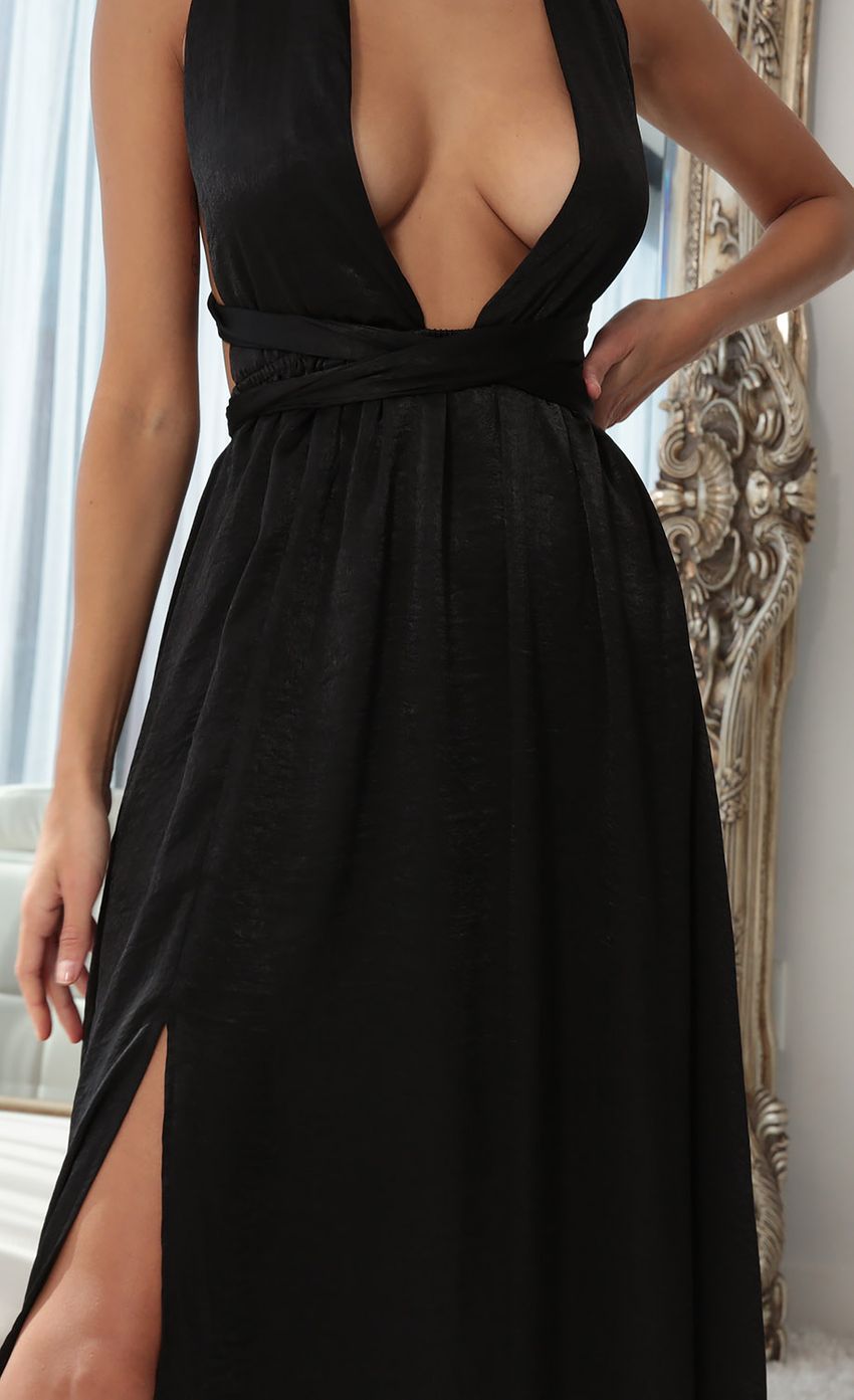 Picture Satin Maxi Dress in Black. Source: https://media-img.lucyinthesky.com/data/Oct18_2/850xAUTO/0Y5A5037.JPG