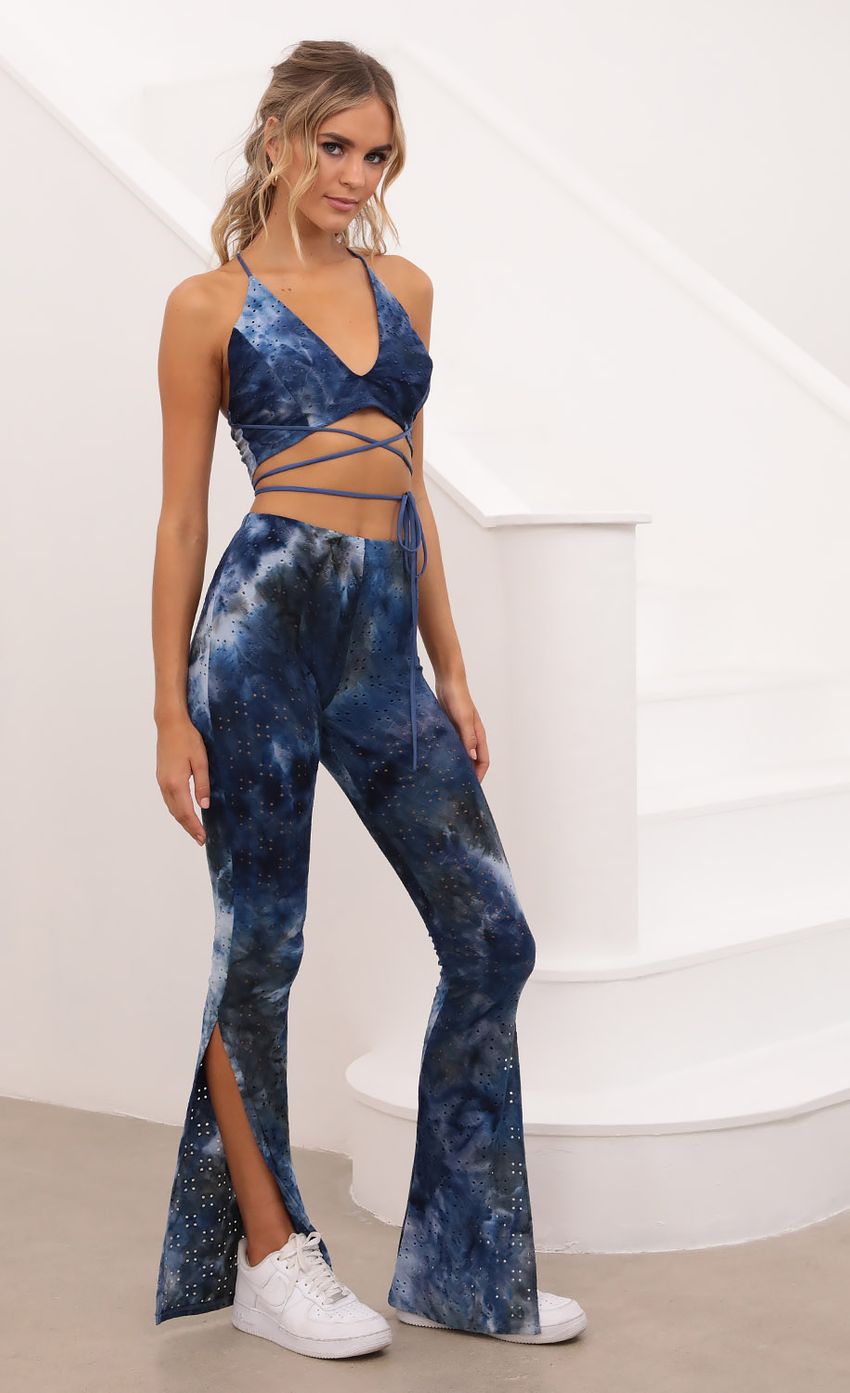 Picture Tie Dye Two Piece Pant Set in Blue. Source: https://media-img.lucyinthesky.com/data/Oct20_2/850xAUTO/1V9A5347.JPG