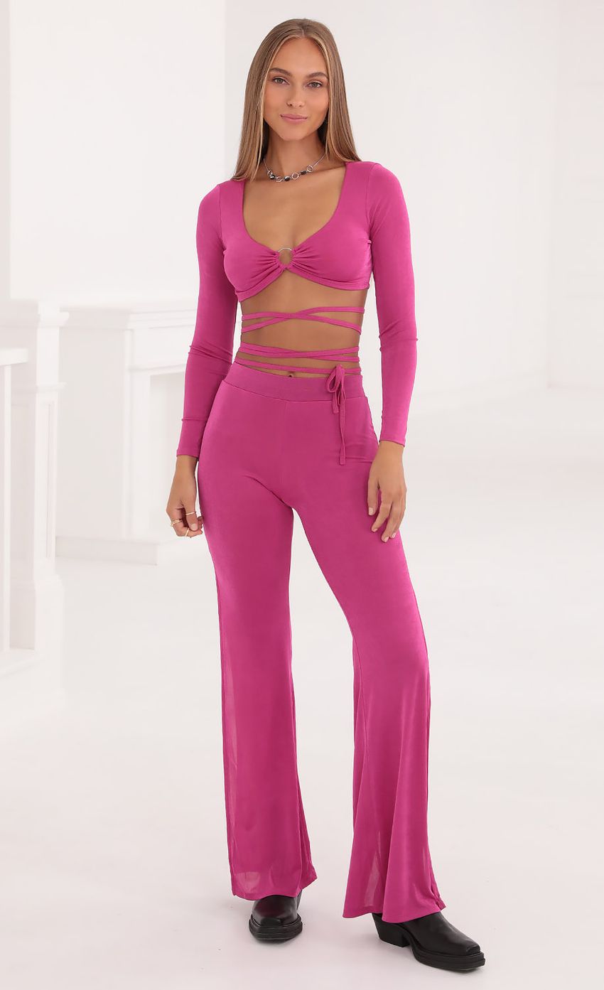 Picture Two Piece Set in Fuschia. Source: https://media-img.lucyinthesky.com/data/Oct21_1/850xAUTO/1V9A5269.JPG