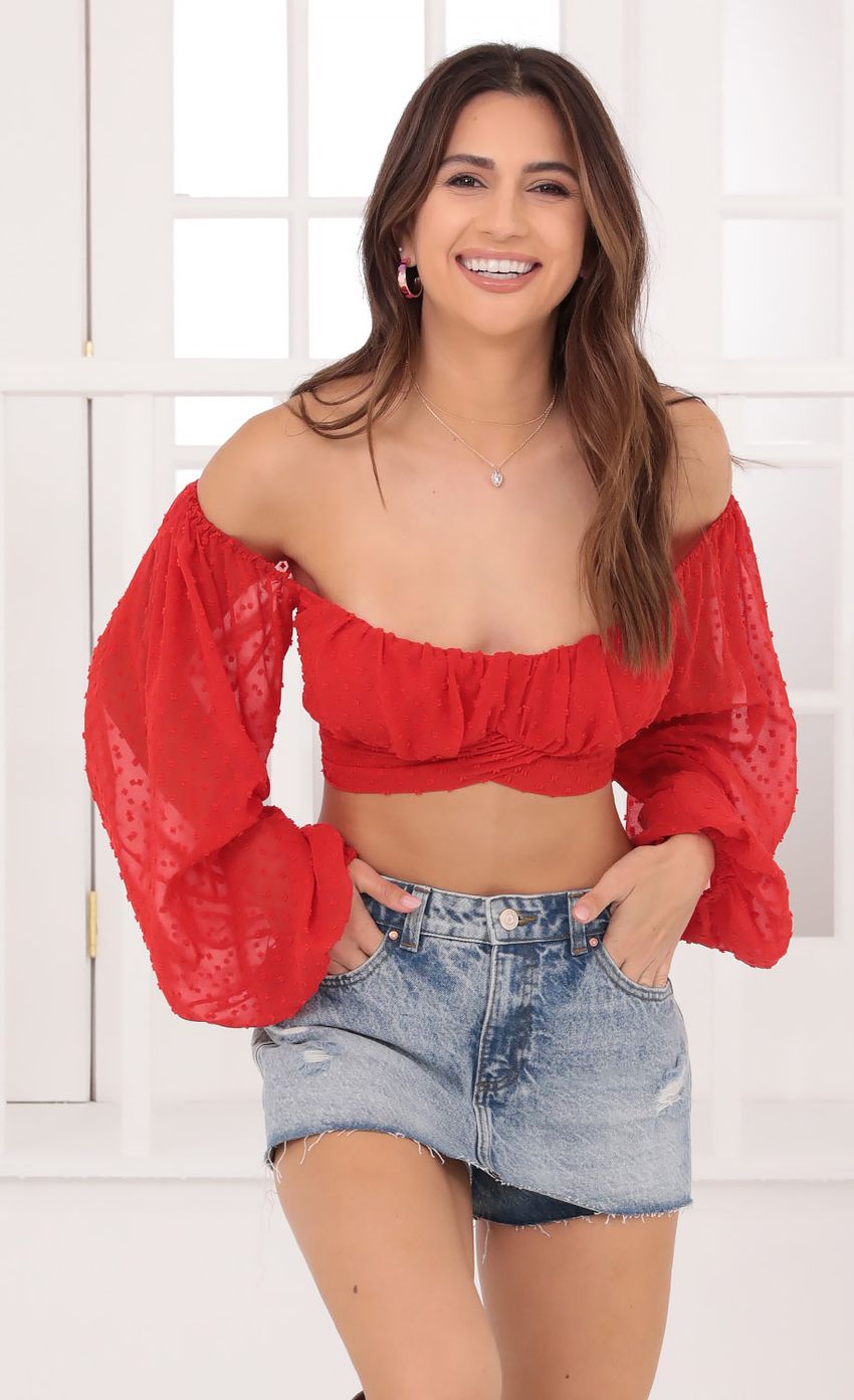 Picture Top in Red Polka Dot. Source: https://media-img.lucyinthesky.com/data/Oct21_1/850xAUTO/1V9A9964.JPG