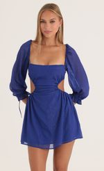 Picture Shimmer Chiffon Open Back Dress in Blue. Source: https://media-img.lucyinthesky.com/data/Oct22/150xAUTO/a9ae6464-1def-49ea-9737-4267ed564fc5.jpg