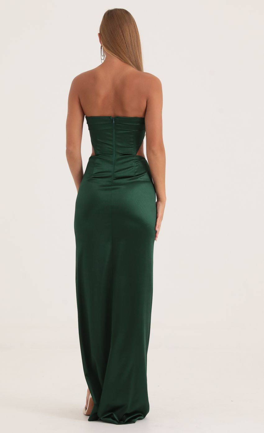 Picture Satin Cutout Corset Maxi in Green. Source: https://media-img.lucyinthesky.com/data/Oct22/850xAUTO/52dc5e29-f570-4011-bec9-ba2942033fbe.jpg