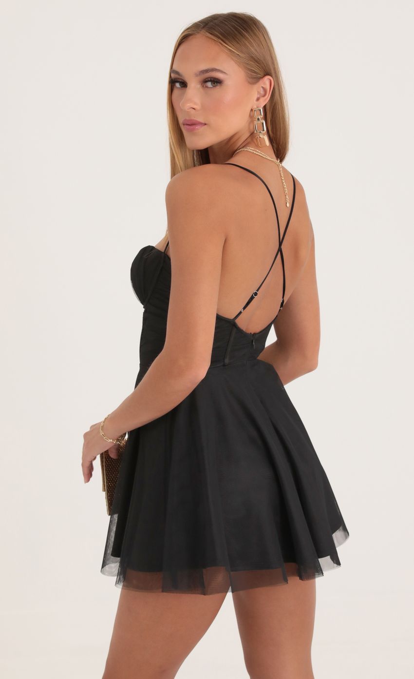 Picture Mesh Corset Dress in Black. Source: https://media-img.lucyinthesky.com/data/Oct22/850xAUTO/85957fb9-8556-4254-9079-b43e14d5df93.jpg