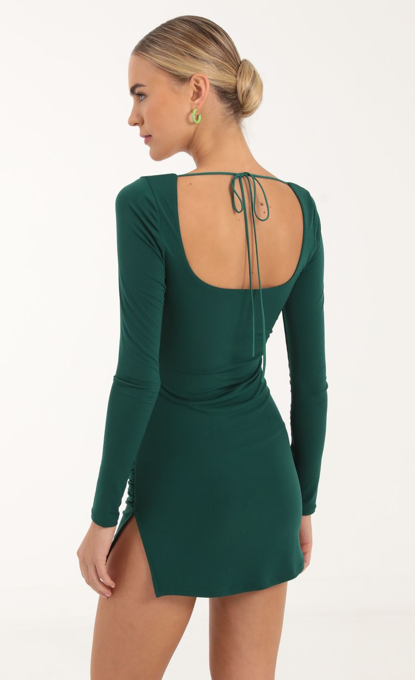 Picture Long Sleeve Dress in Green. Source: https://media-img.lucyinthesky.com/data/Oct22/850xAUTO/95b437a2-a2dd-4916-9891-8a4a9e784473.jpg