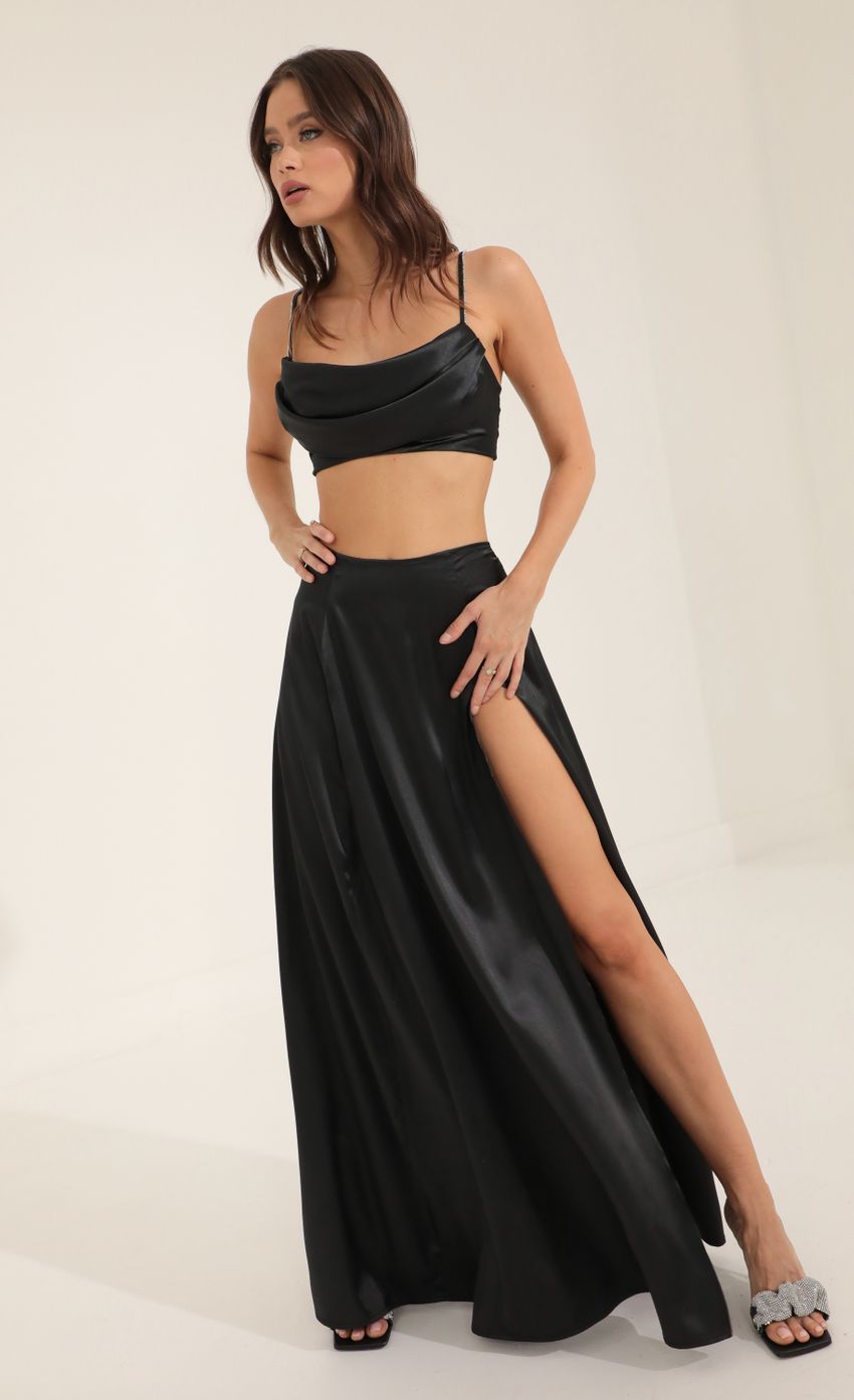 Picture Two Piece Maxi Skirt Set in Black. Source: https://media-img.lucyinthesky.com/data/Oct22/850xAUTO/a32c834d-311d-4926-8359-f960eb31c1fe.jpg