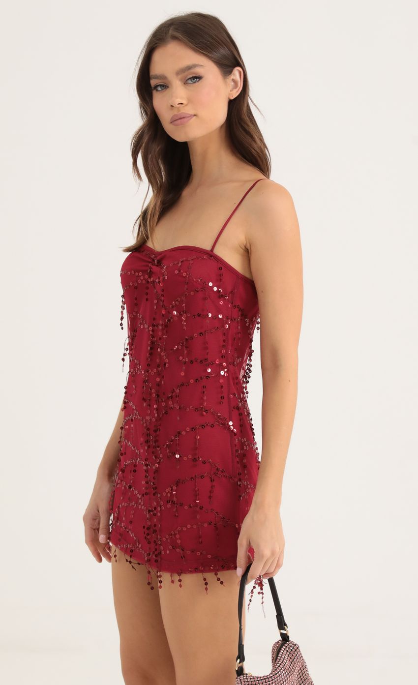 Picture Gatsby Sequin Fringe Dress in Red. Source: https://media-img.lucyinthesky.com/data/Oct22/850xAUTO/b9af7479-948e-47ac-a7ce-df72e90e7ba7.jpg