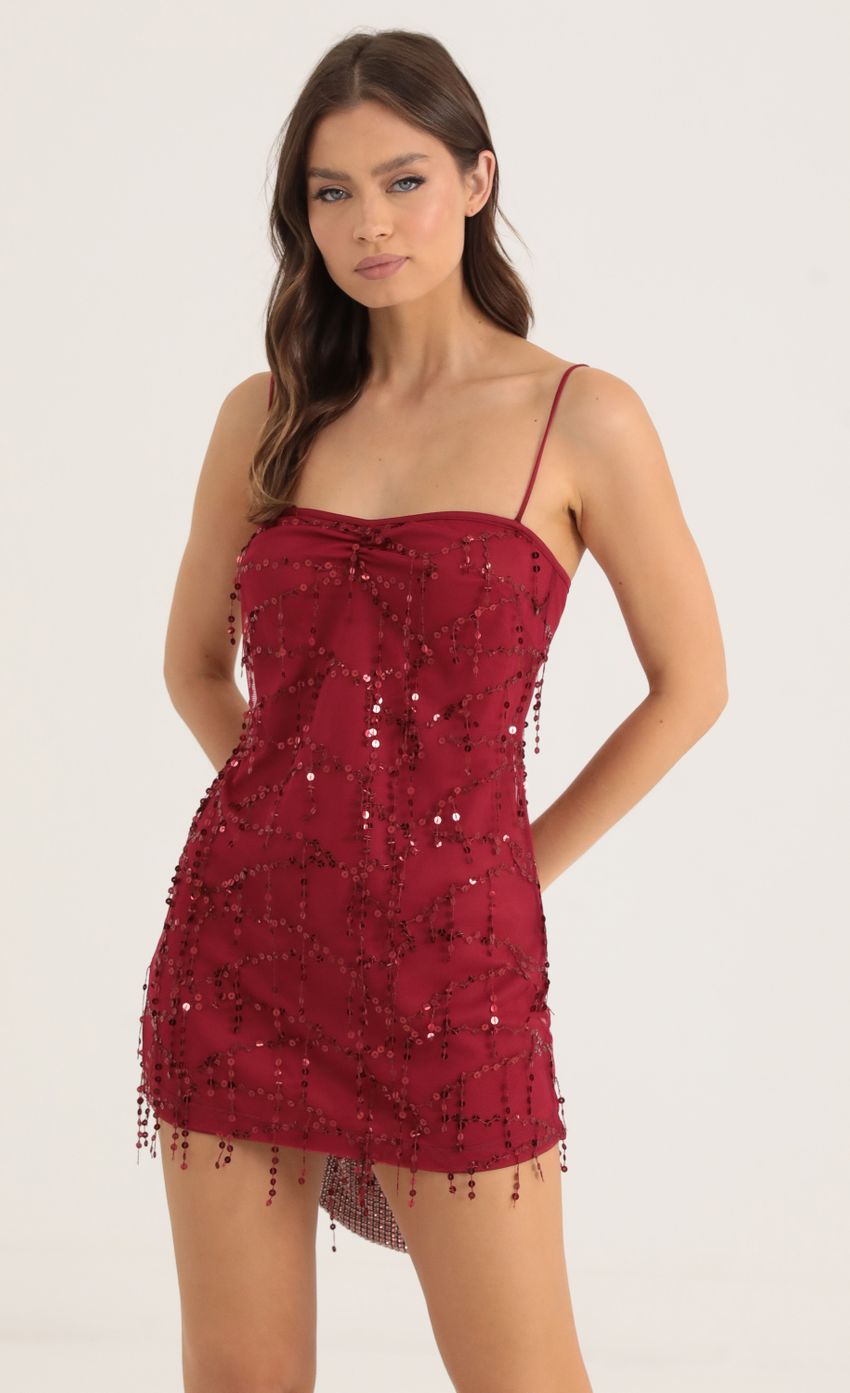 Picture Gatsby Sequin Fringe Dress in Red. Source: https://media-img.lucyinthesky.com/data/Oct22/850xAUTO/eb25a5f8-c6e7-440b-98ab-a49a484acca6.jpg
