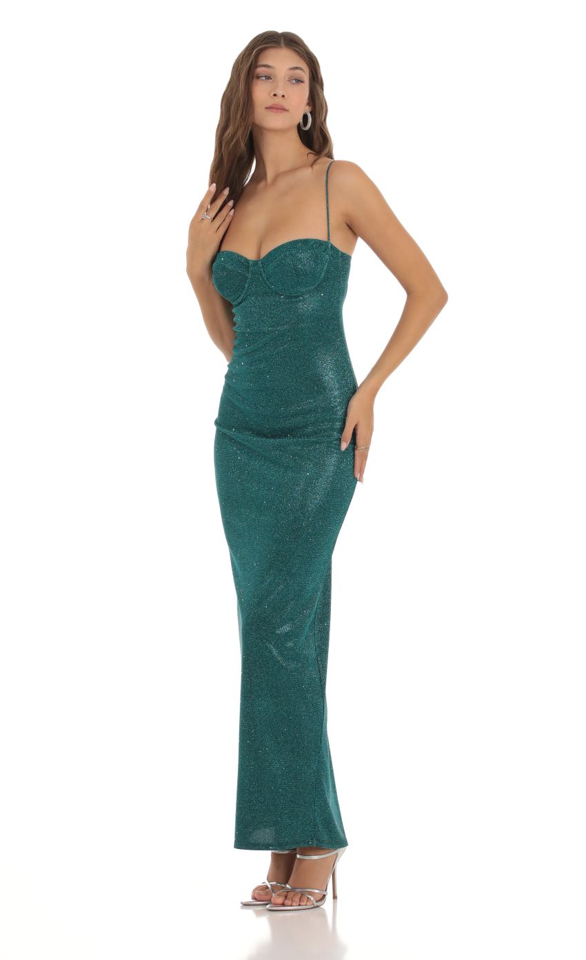 Picture Shimmer Bodycon Dress in Teal. Source: https://media-img.lucyinthesky.com/data/Oct23/850xAUTO/259aa9a8-137a-496a-83dc-44a87f450f7d.jpg