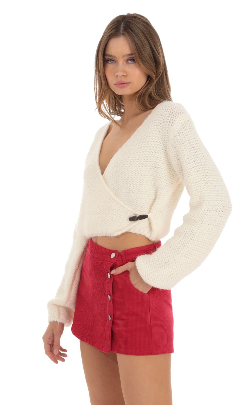Picture Corduroy Button Skort in Red. Source: https://media-img.lucyinthesky.com/data/Oct23/850xAUTO/2a7698e6-fde9-4641-a706-0ce6a74196b0.jpg