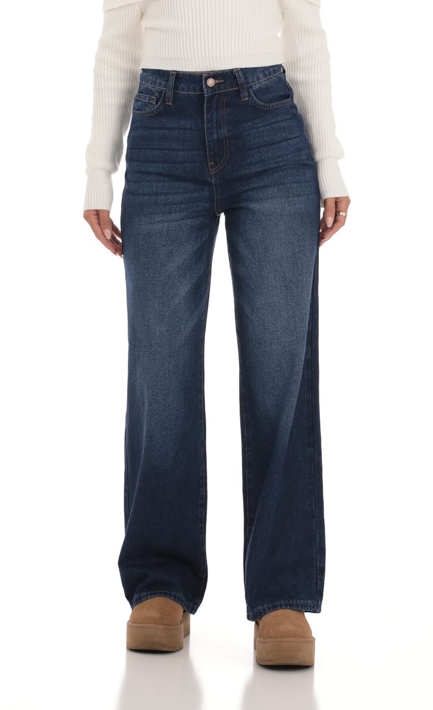 Picture Wide Leg Jeans in Denim. Source: https://media-img.lucyinthesky.com/data/Oct23/850xAUTO/31ae4f0d-2c60-45f9-b503-8bab803ee6c9.jpg