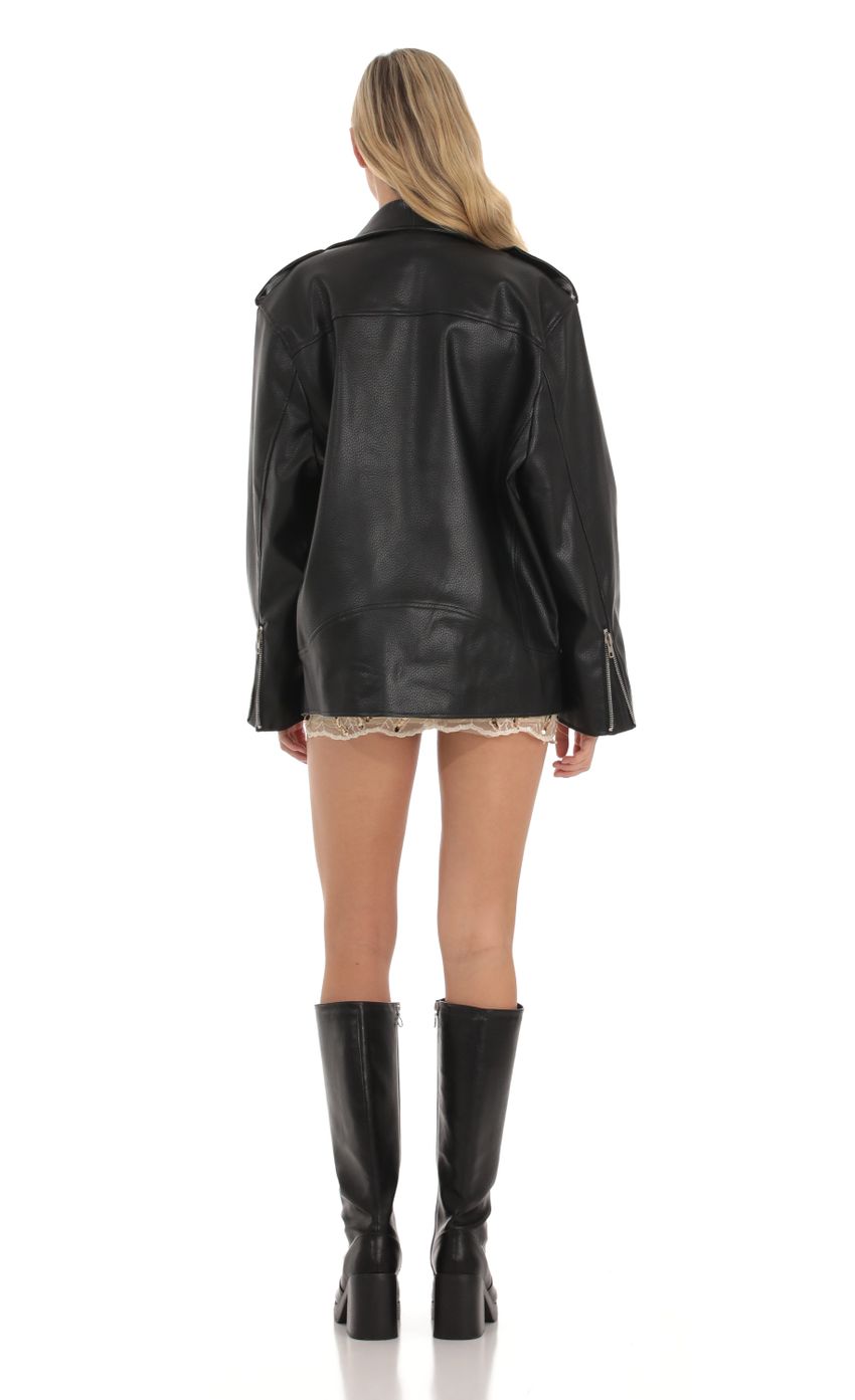 Picture Oversized Moto Jacket in Black. Source: https://media-img.lucyinthesky.com/data/Oct23/850xAUTO/356c82c8-5df9-4ce7-9083-7eac51bc49e6.jpg