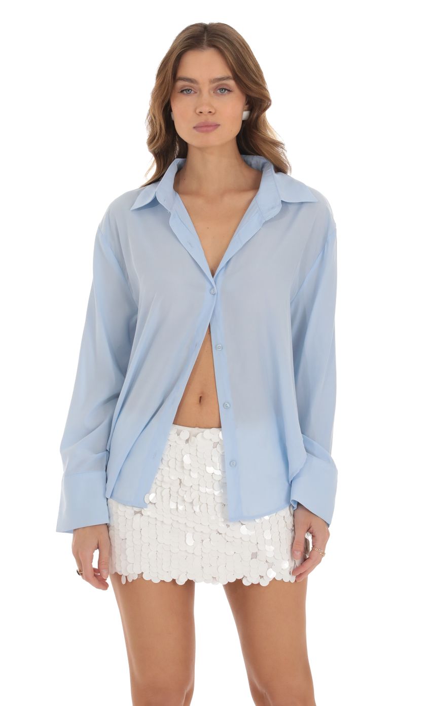 Product image for Button Down Shirt in Baby Blue