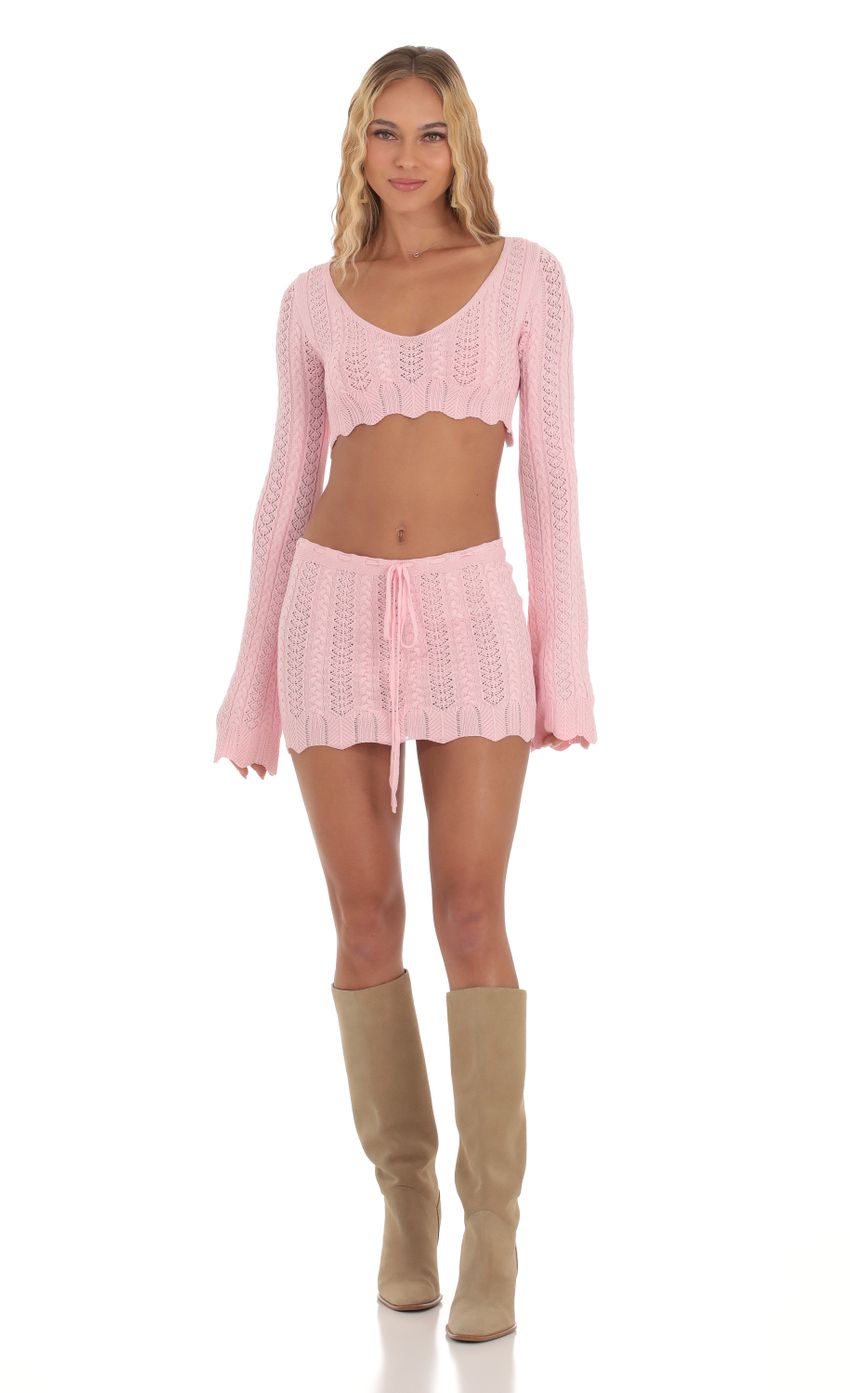 Picture Crochet Two Piece Set in Pink. Source: https://media-img.lucyinthesky.com/data/Oct23/850xAUTO/83749d48-df6d-434d-a4e7-010b30e27b01.jpg