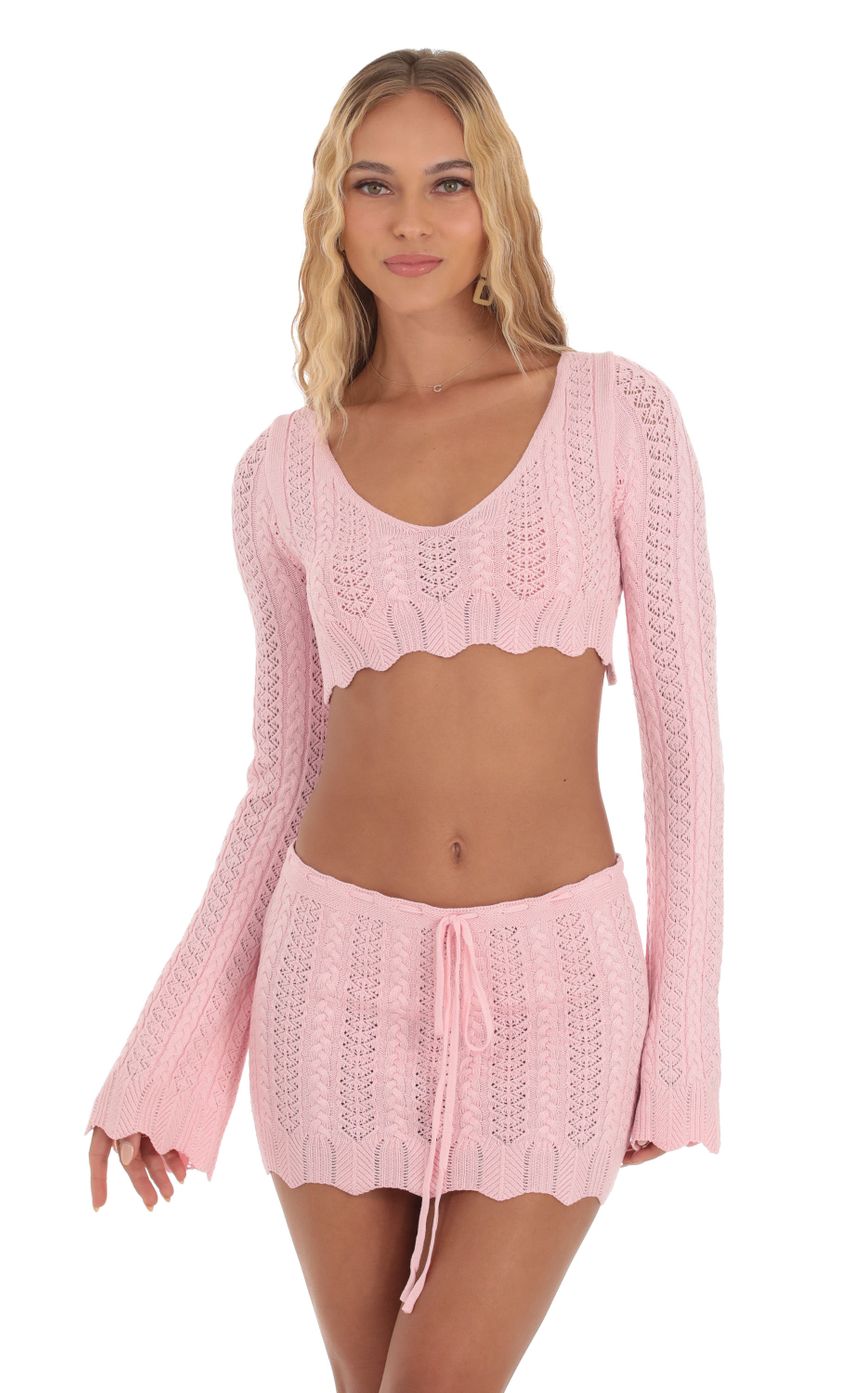 Picture Crochet Two Piece Set in Pink. Source: https://media-img.lucyinthesky.com/data/Oct23/850xAUTO/d369b145-e25b-4ec0-bfc9-2b77b0607890.jpg