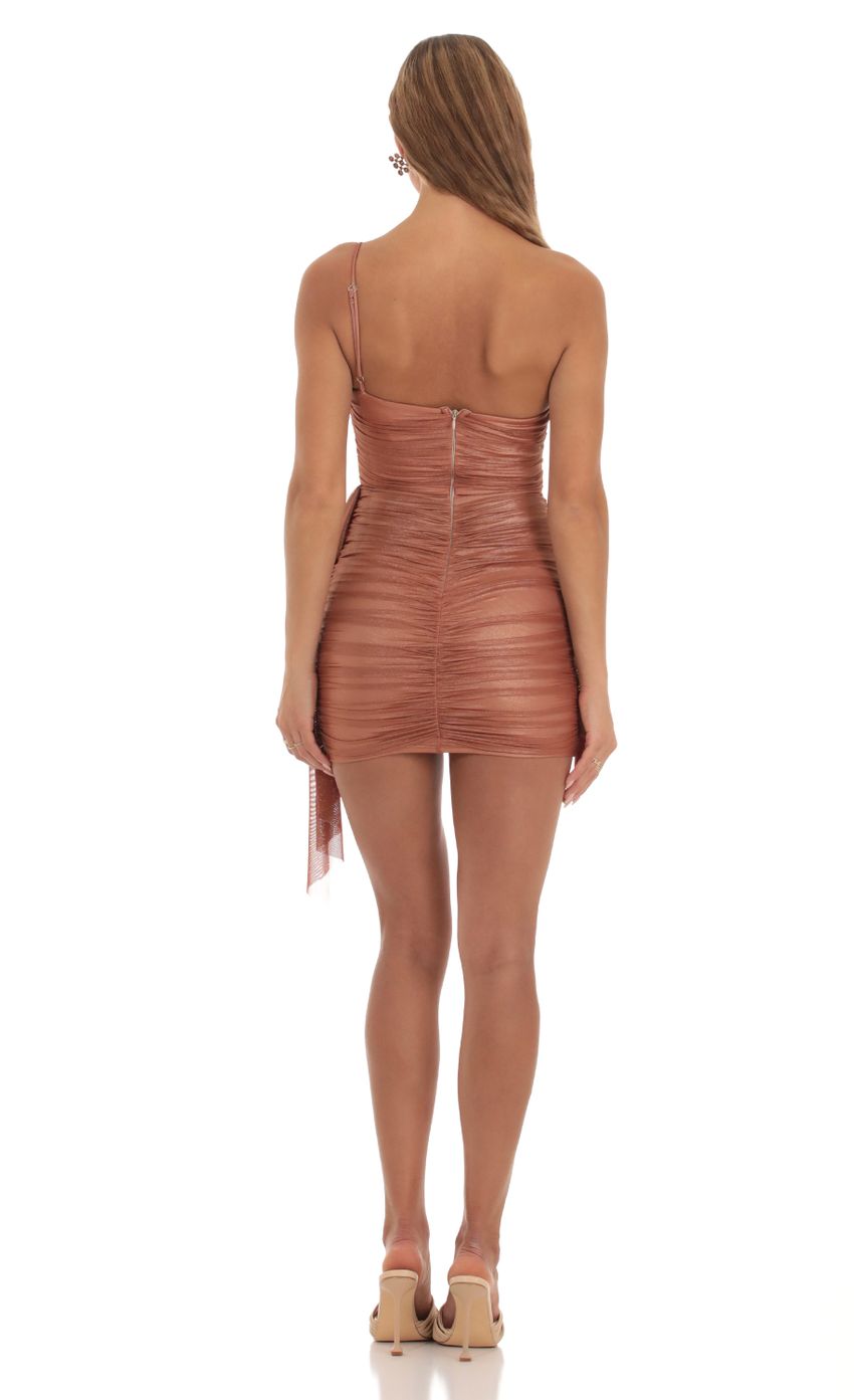 Picture Mesh Tassel Mini Dress in Copper. Source: https://media-img.lucyinthesky.com/data/Oct23/850xAUTO/ea68e66f-843b-4adc-a48e-e236ae99659e.jpg