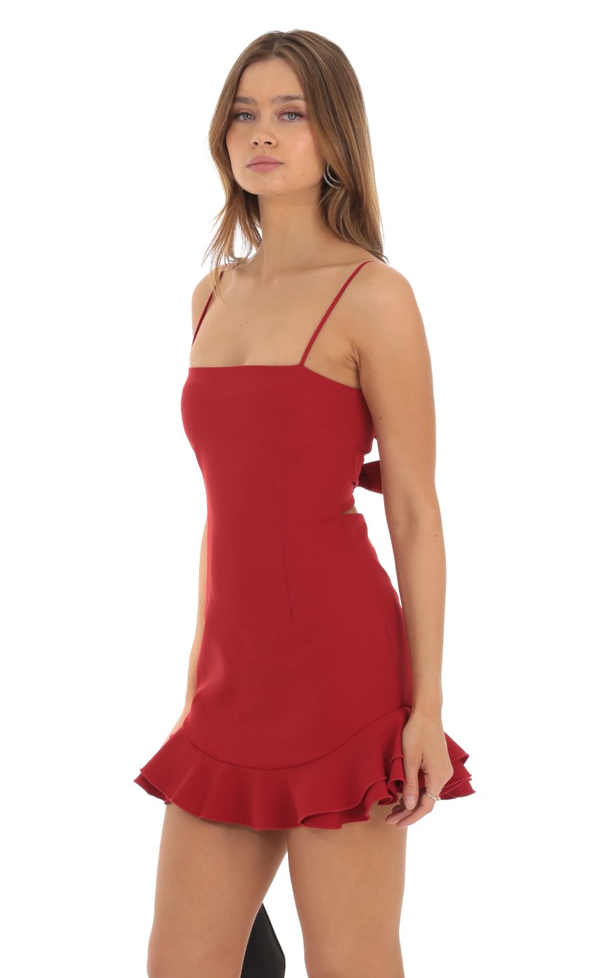 Picture Ruffle Dress in Rose Red. Source: https://media-img.lucyinthesky.com/data/Oct23/850xAUTO/f78952fc-12ec-4b70-8610-bf904ef401ed.jpg