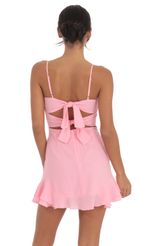 Picture Ruffle Dress in Pink. Source: https://media-img.lucyinthesky.com/data/Oct24/150xAUTO/6a45ae3e-9329-4dec-acbd-74649cc825d3.jpg