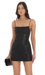 Picture Beaded Sequin Dress in Black. Source: https://media-img.lucyinthesky.com/data/Oct24/150xAUTO/fb2c16d0-f68b-4965-b8b6-b721ca20b064.jpg