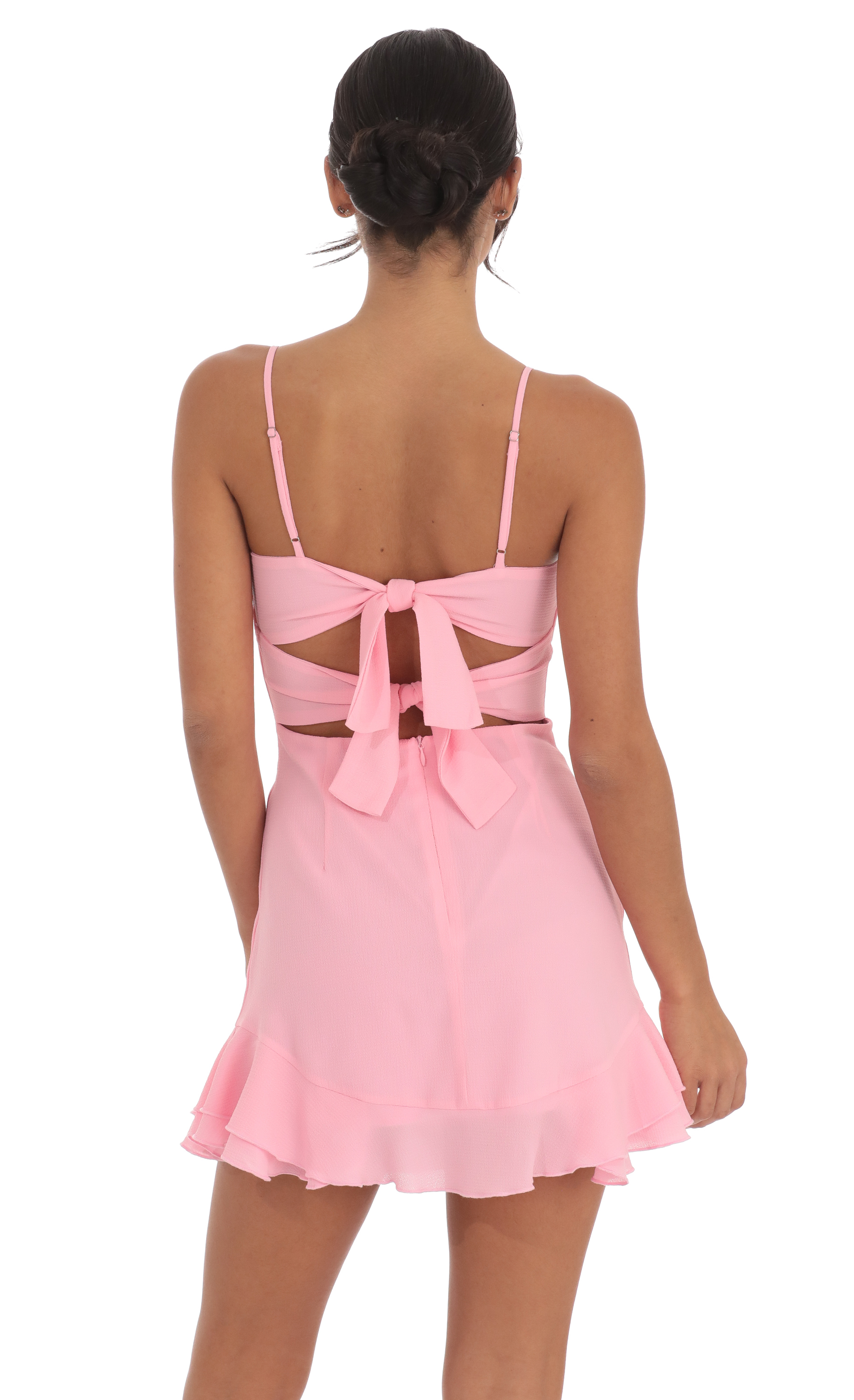 Ruffle Dress in Pink