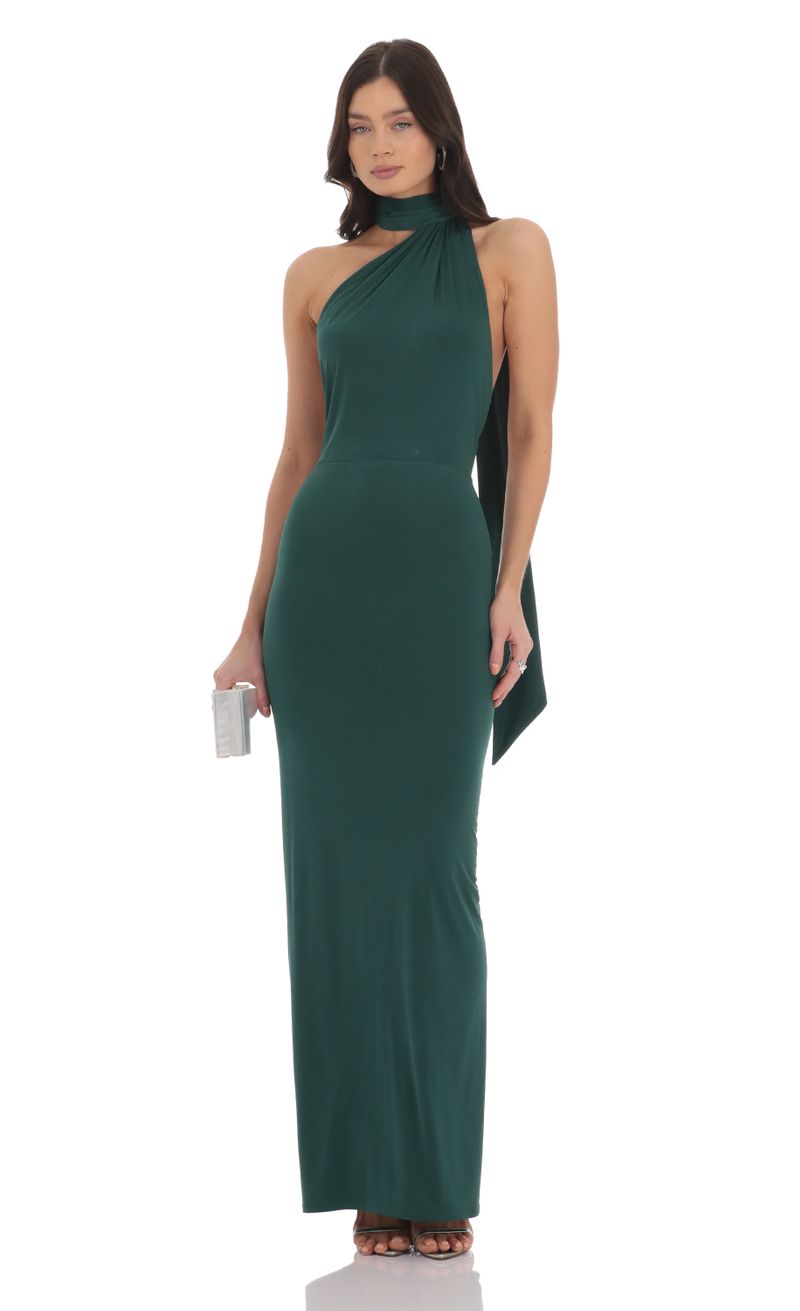 slim fit dress slacks Forest Green Pleated Ruffle Off Shoulder Maternity Maxi Dress main image 0
