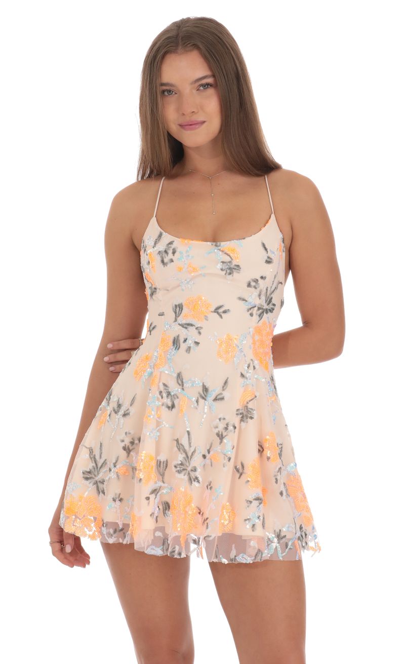 knee length dresses for ladies Baltic Born Womens Idera Short Dress | Cream Floral