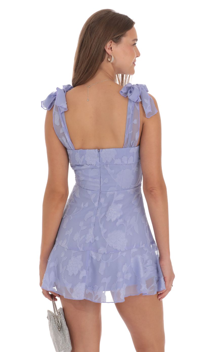 Picture Textured Floral A-line Dress in Periwinkle. Source: https://media-img.lucyinthesky.com/data/Oct24/850xAUTO/1730c6e5-24de-4866-b8db-68146c9aedc5.jpg