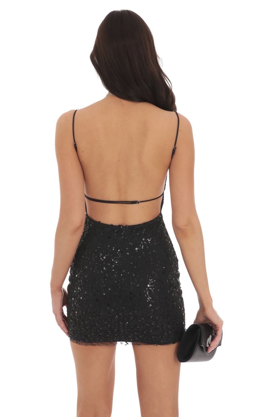 Picture Beaded Sequin Dress in Black. Source: https://media-img.lucyinthesky.com/data/Oct24/850xAUTO/289e0d0a-b17d-4357-a6fb-52d9e46e6288.jpg