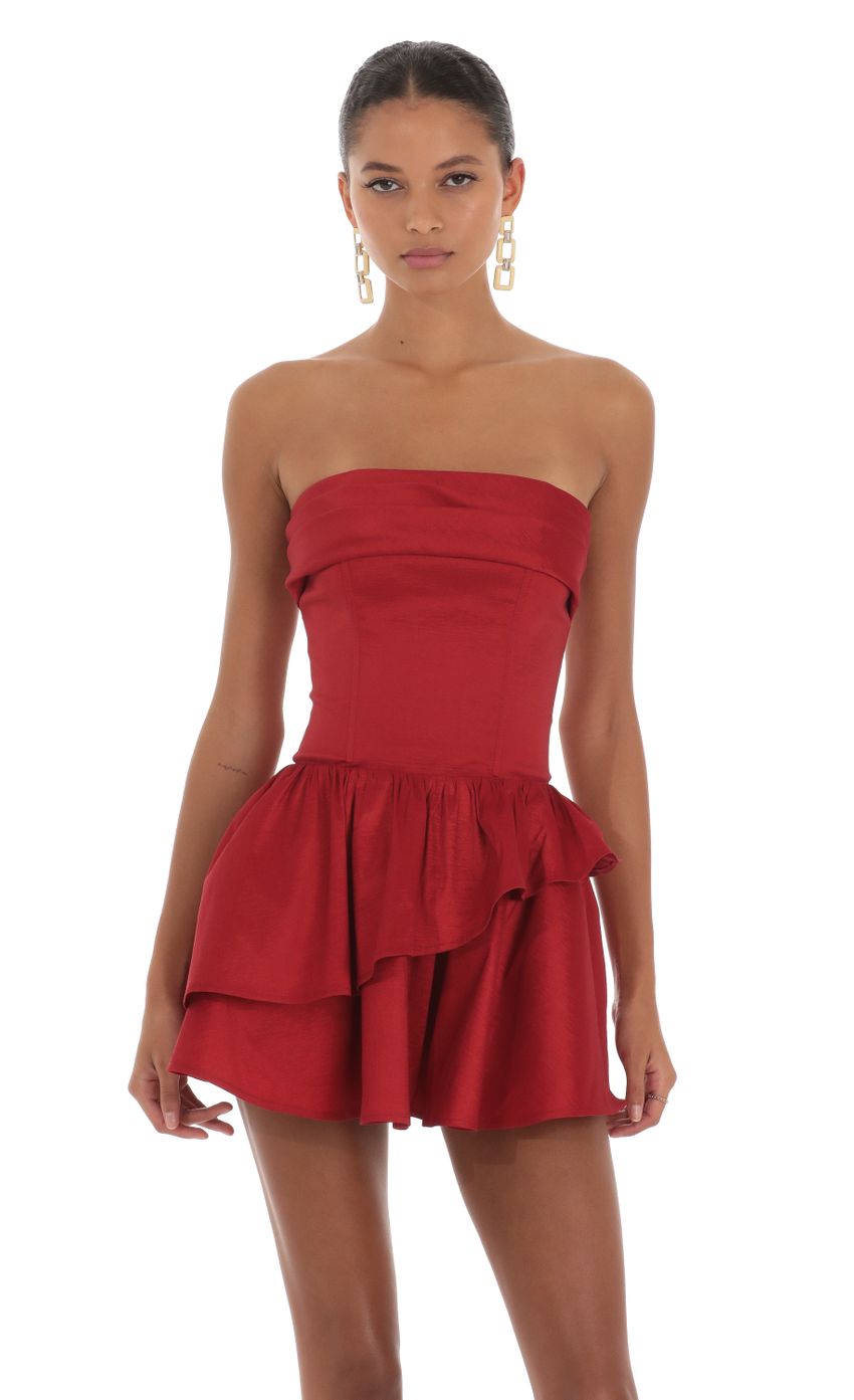 Picture Corset Strapless Dress in Red. Source: https://media-img.lucyinthesky.com/data/Oct24/850xAUTO/2d167a2b-ca58-4b7e-b381-cdf7e8510cee.jpg