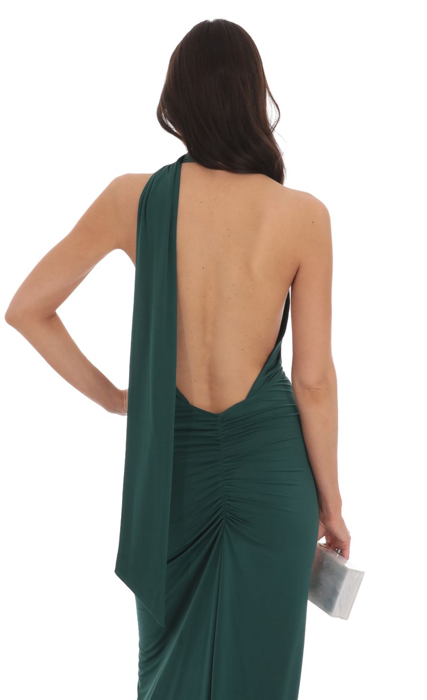 Picture Wrap Scarf Strap Maxi Dress in Green. Source: https://media-img.lucyinthesky.com/data/Oct24/850xAUTO/9d4049da-2132-4976-9620-0348ebda41f3.jpg