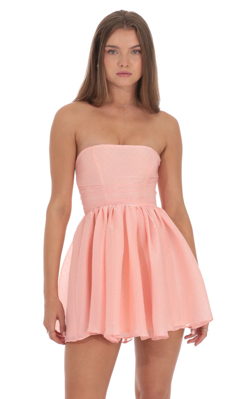 Picture Rhinestone Strapless A-line Dress in Coral Pink. Source: https://media-img.lucyinthesky.com/data/Oct24/850xAUTO/a6c54df7-a7f8-421d-bb93-d45139ade869.jpg