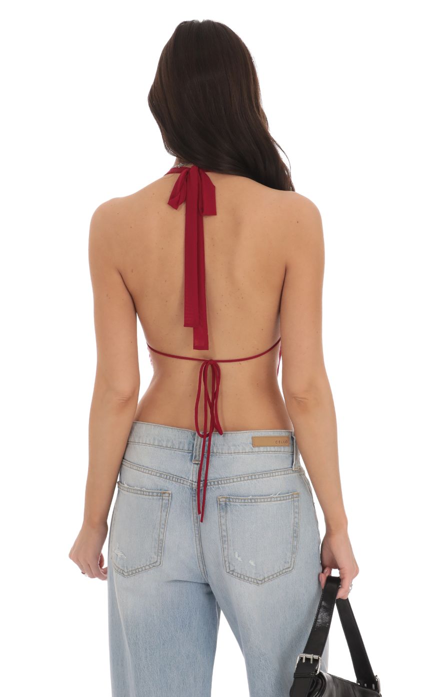 Picture Mesh Draped Halter Top in Red. Source: https://media-img.lucyinthesky.com/data/Oct24/850xAUTO/ed6d5662-a937-44f9-b5c5-41a6043cda37.jpg