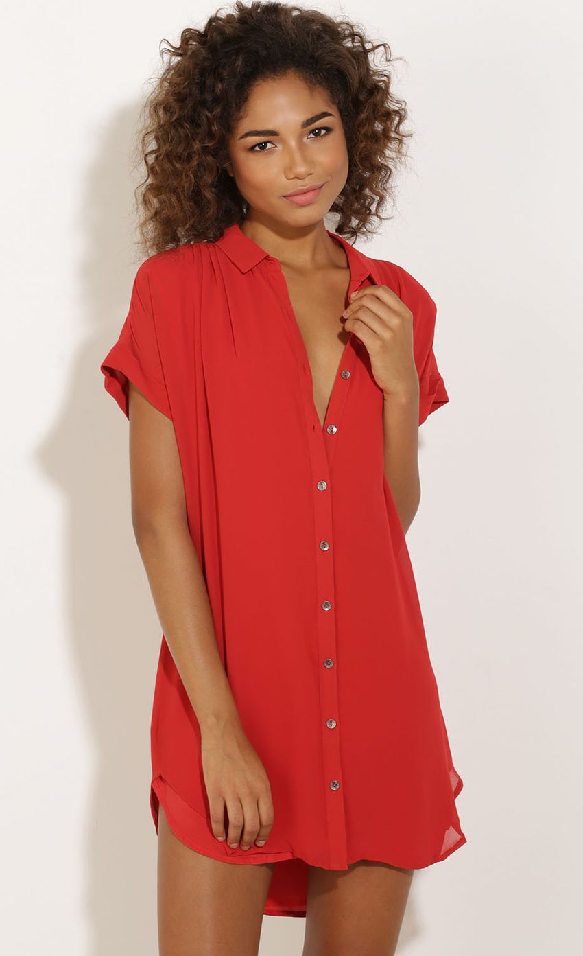 Picture Chiffon Button Up Dress In Red. Source: https://media-img.lucyinthesky.com/data/Sep15_2/850xAUTO/0Y5A7411.JPG